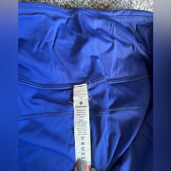 Lululemon cropped fast and free sz10 - Picture 2 of 2